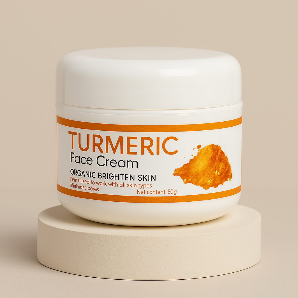 Crème de visage naturel au curcuma