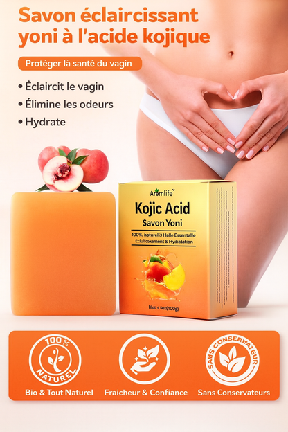 Savon Yoni à l'acide Kojique