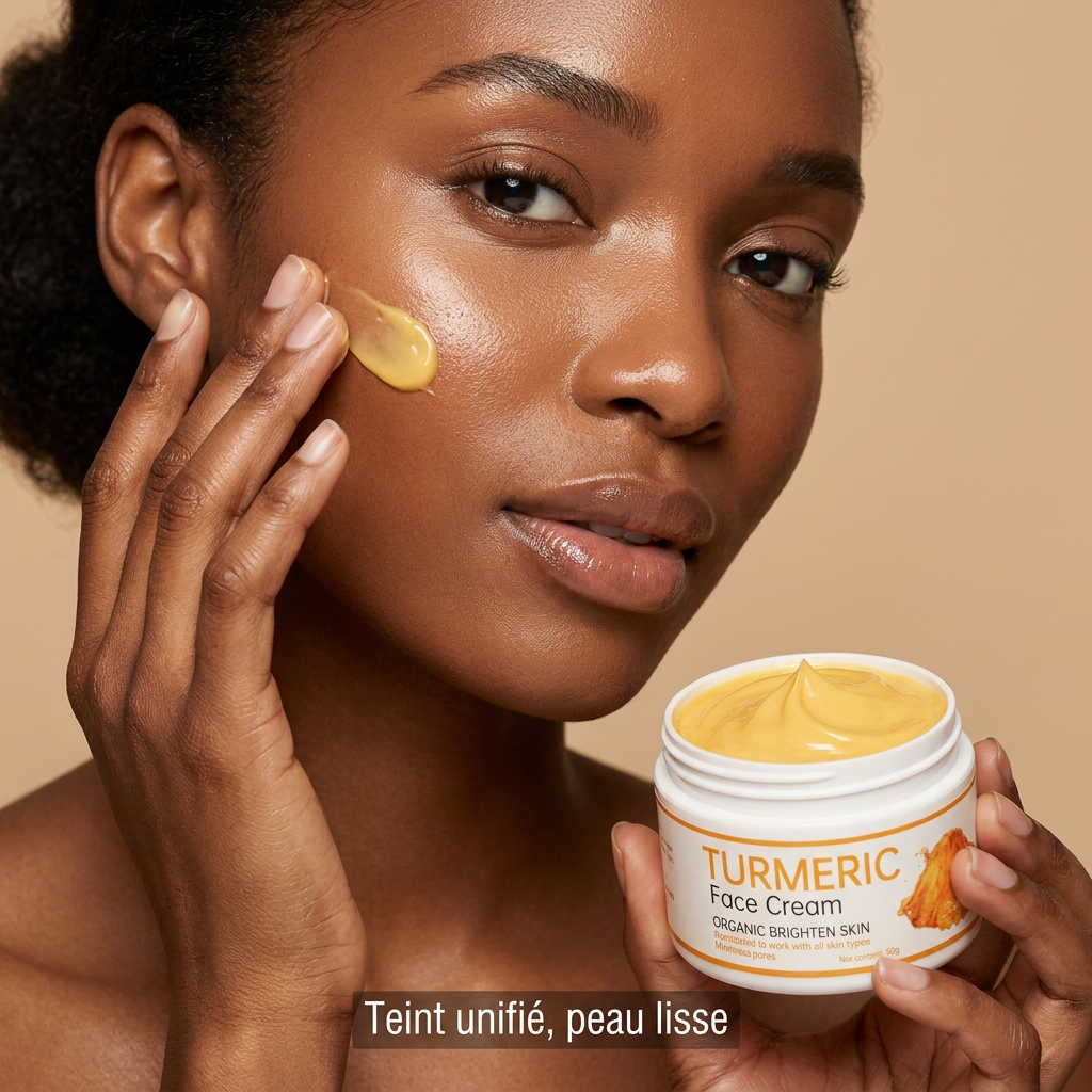 Crème Visage Curcuma - teint unifié, peau lisse