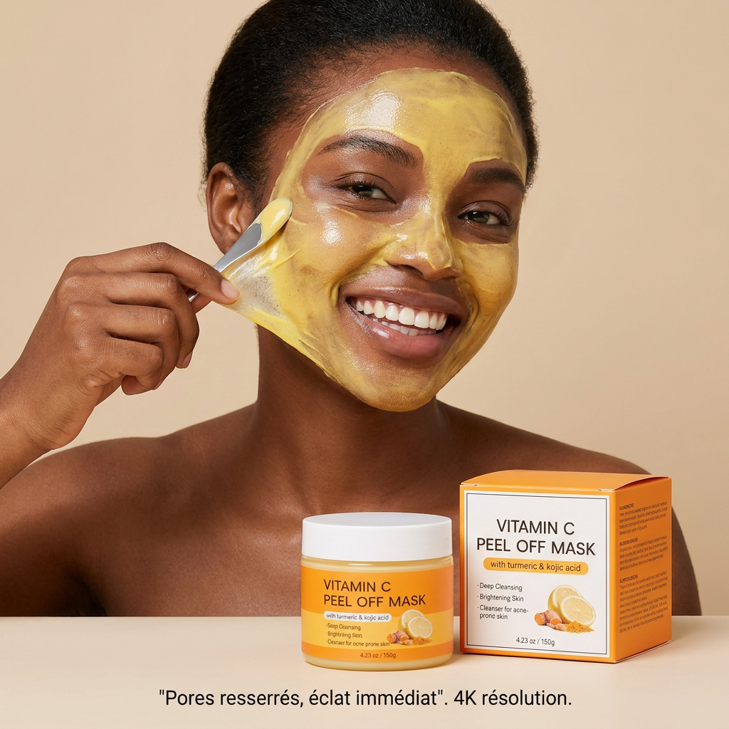 Masque Peel-Off Vitamine C - pores resserrés, éclat immédiat
